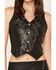 Image #3 - Idyllwind Women's Lazaro Boot Stitch Faux Leather Vest, Black, hi-res