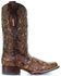 Image #2 - Corral Women's Inlay and Stud Accents Boots - Square Toe, Brown, hi-res
