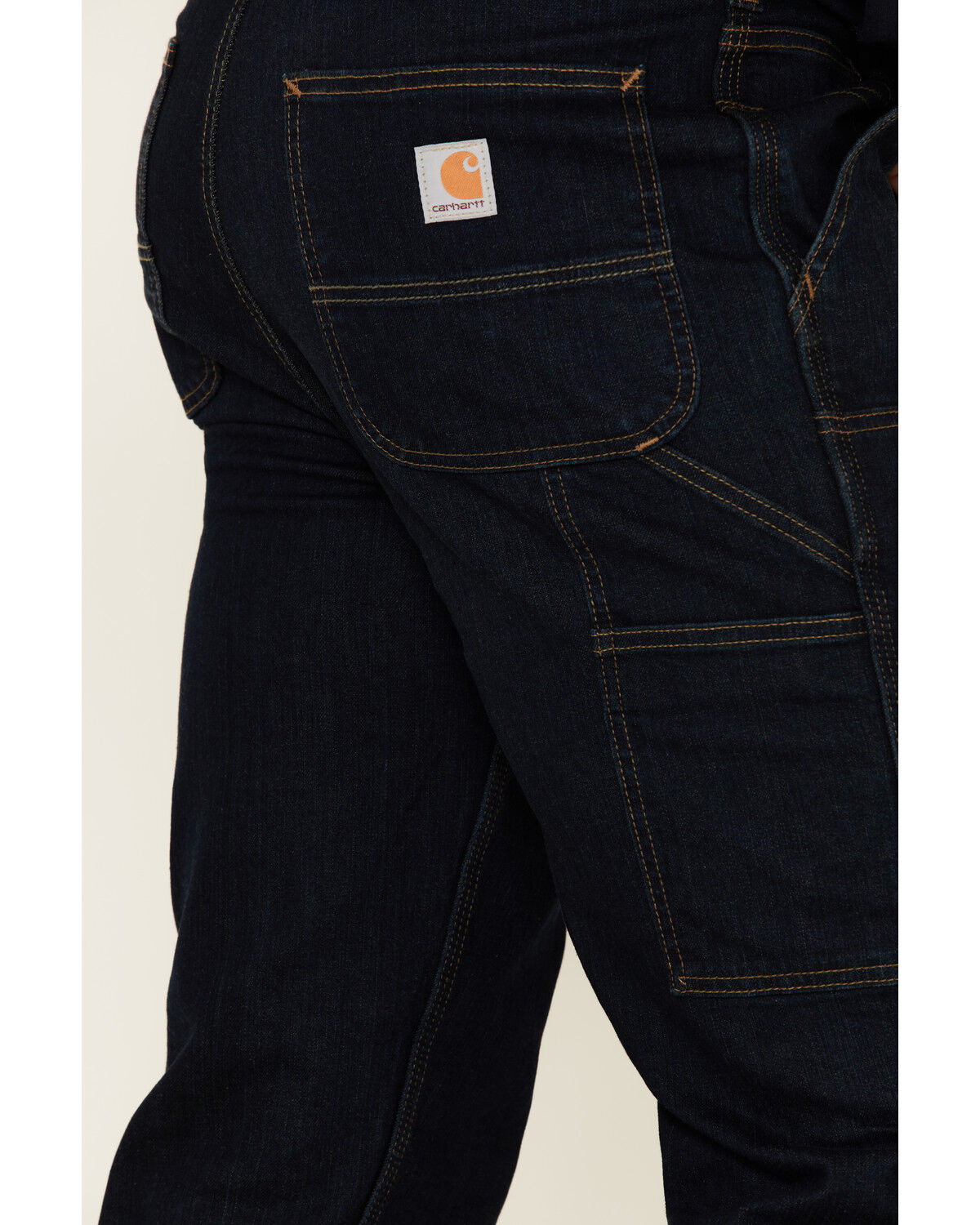 Image #4 - Carhartt Men's Rugged Flex Relaxed Double Front Work Jeans, Indigo, hi-res