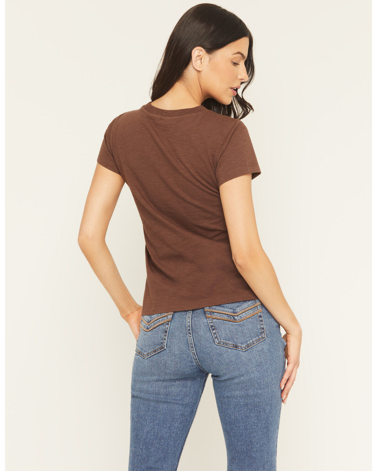 Image #4 - Shyanne Women's Country Girl rhinestone Short Sleeve Graphic Tee, Brown, hi-res