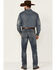 Wrangler 20X Men's No.42 Cayuse Medium Wash Stretch Slim Bootcut Jeans , Blue, hi-res