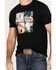 Image #3 - Wrangler Men's Americana Flag Short Sleeve Graphic T-Shirt, Black, hi-res