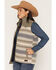 Image #2 - Cinch Women's Quilted Striped Vest, Purple, hi-res