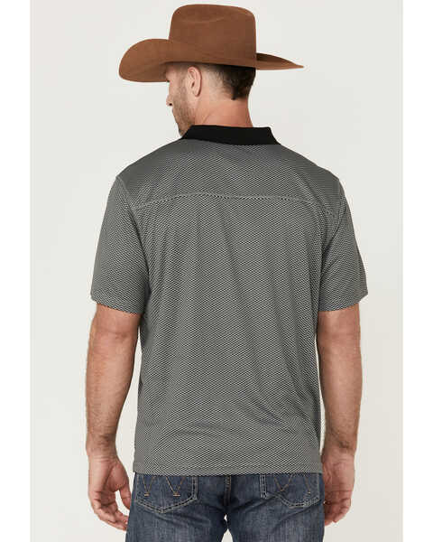 Image #4 - RANK 45® Men's Reride Geo Print Short Sleeve Performance Polo Shirt, Grey, hi-res