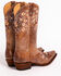 Shyanne Women's Maisie Floral Embroidered Western Leather Boots - Snip Toe, Brown, hi-res