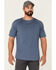 Image #1 - ATG by Wrangler Men's All-Terrain Vintage Indigo Performance Short Sleeve T-Shirt , Blue, hi-res