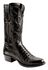 Image #1 - Lucchese Handmade 1883 Exotic Crocodile Belly Cowboy Boots - Round Toe, Black, hi-res