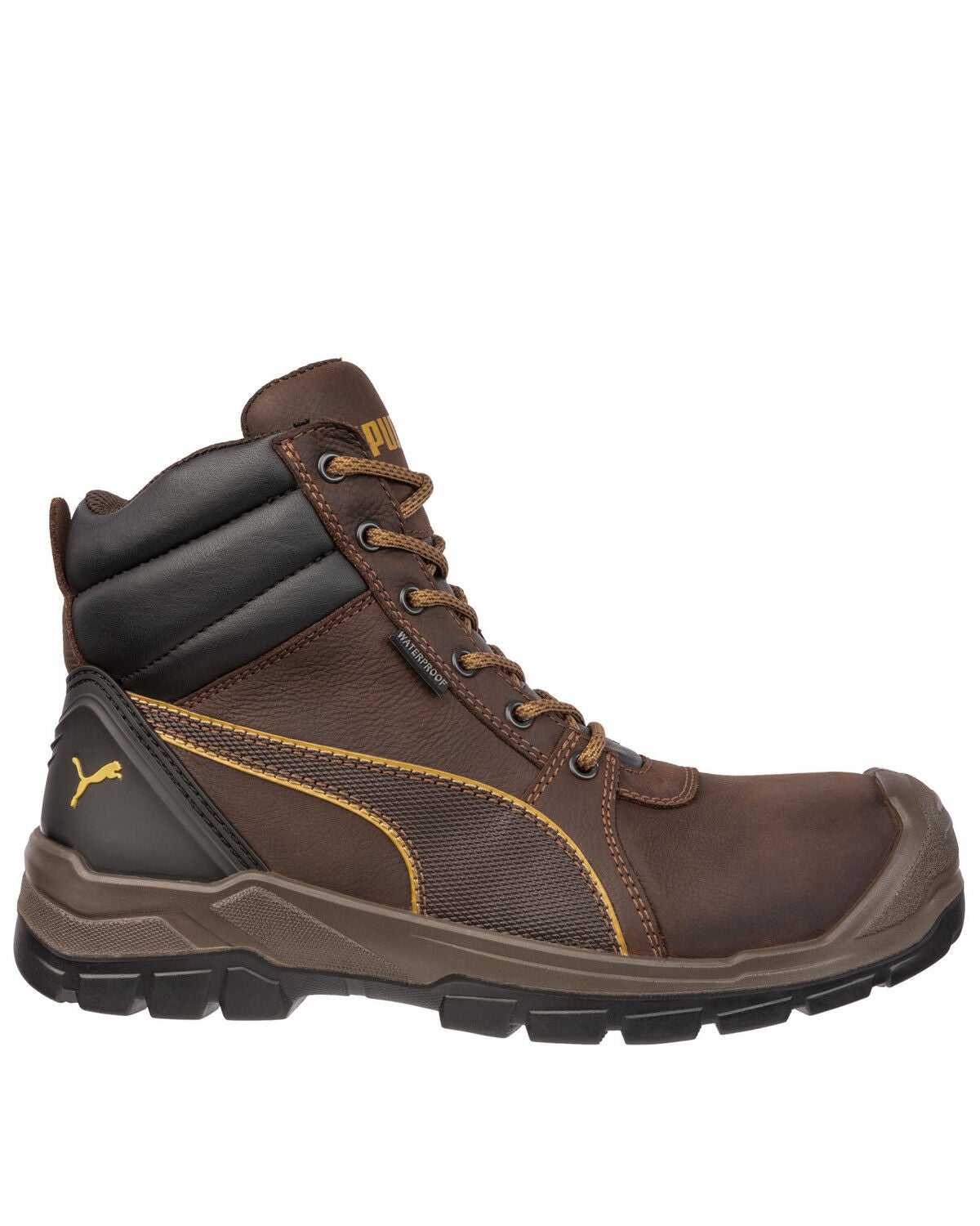 Puma Safety Men's Tornado CTX Waterproof Work Boots - Composite Toe, Brown, hi-res