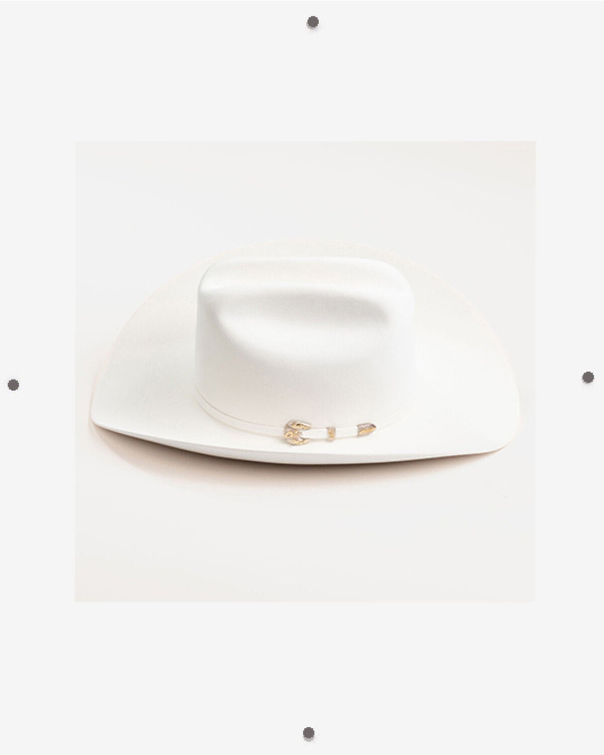 Image #2 - Larry Mahan Imperial 1000X Felt Cowboy Hat, White, hi-res