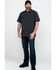 Image #6 - Hawx Men's Charcoal Solid Yarn Dye Two Pocket Short Sleeve Work Shirt - Tall , Charcoal, hi-res