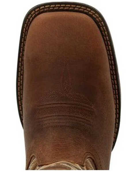 Image #6 - Durango Men's Rebel Chestnut Western Boots - Broad Square Toe, Dark Brown, hi-res