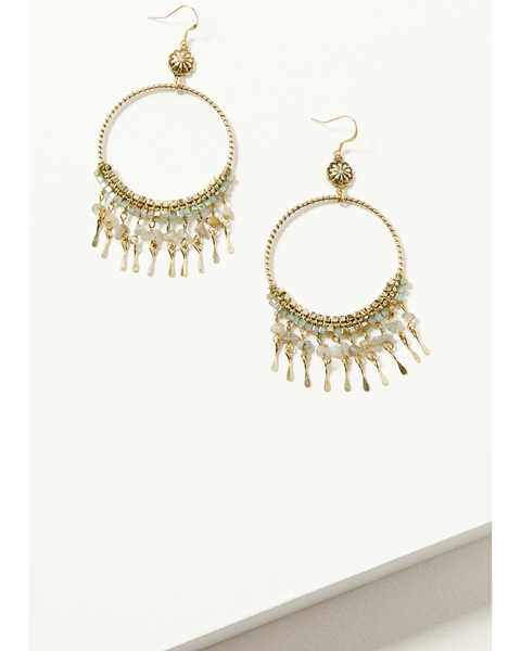 Image #1 - Shyanne Women's Soleil Gold Hoop Earrings, Gold, hi-res
