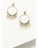 Shyanne Women's Soleil Gold Hoop Earrings, Gold, hi-res