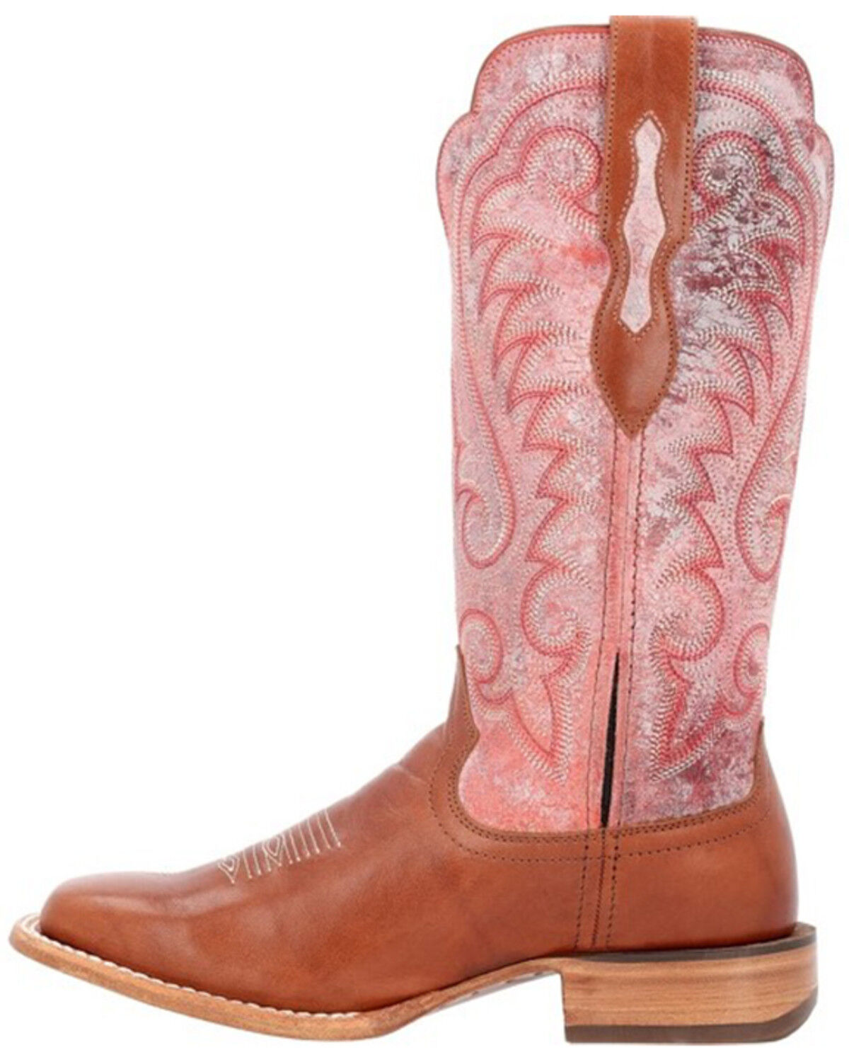 Image #3 - Durango Women's Arena Pro Western Boots - Broad Square Toe, Red, hi-res