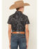 Image #4 - Rock & Roll Denim Boys' TEK Camo Print Short Sleeve Snap Western Shirt, Black, hi-res