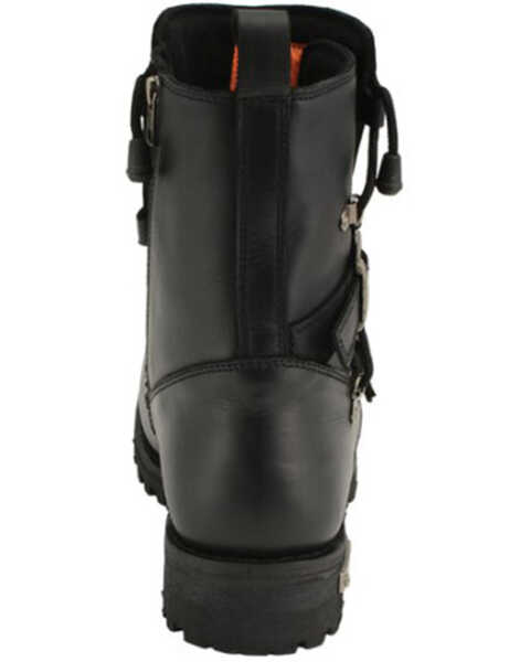 Image #5 - Milwaukee Leather Men's Tactical Buckle Logger Motorcycle Boots - Round Toe, Black, hi-res