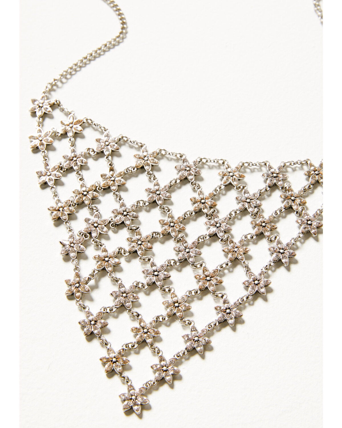Image #2 - Shyanne Women's Champagne Chateau Bib Necklace, Silver, hi-res