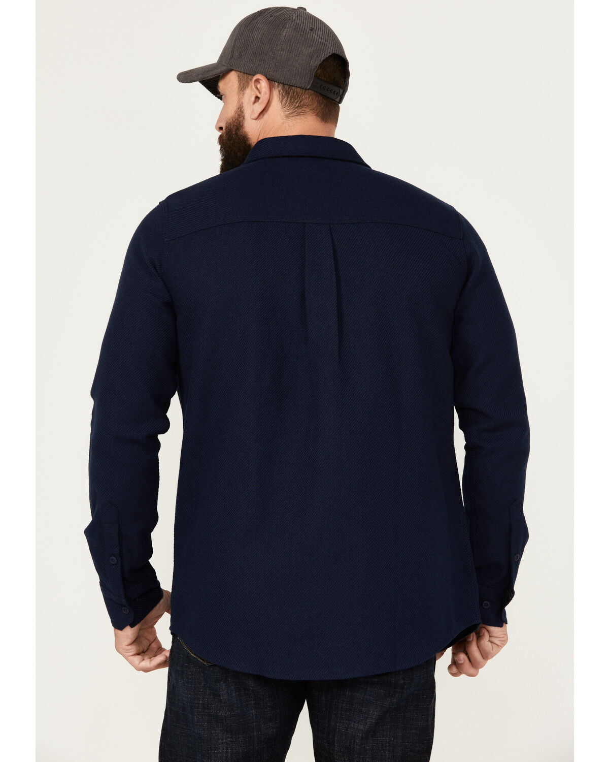 Image #4 - Brothers and Sons Men's Burley Long Sleeve Button Down Flannel Shirt, Navy, hi-res