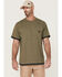 Image #1 - Hawx Men's Layered Work Pocket T-Shirt, Olive, hi-res