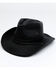 Hawx Men's Black Outback Weathered Cotton Sun Work Hat , Black, hi-res