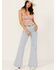 Image #1 - Rolla's Women's Boot Barn Exclusive Nina Light Wash High Rise Eastcoast Flare Stretch Denim Jeans, Light Wash, hi-res