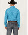 Image #4 - George Strait by Wrangler Men's Paisley Print Long Sleeve Button-Down Stretch Western Shirt, Turquoise, hi-res