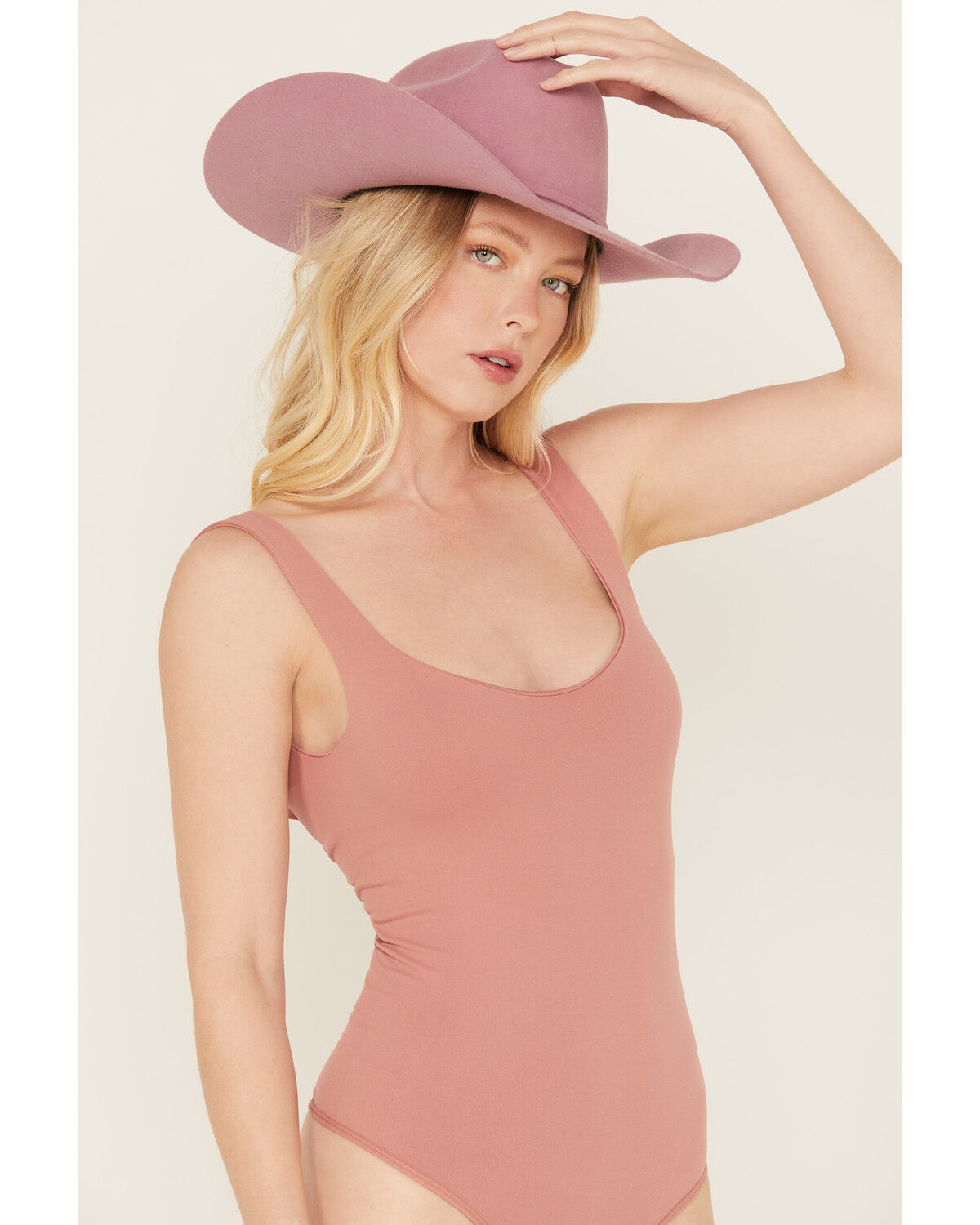 Image #3 - Free People Women's Clean Lines Bodysuit, Wine, hi-res