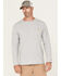 Image #1 - Carhartt Men's Force Relaxed Midweight Long Sleeve Pocket T-Shirt, Grey, hi-res