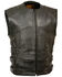 Image #1 - Milwaukee Leather Men's Updated SWAT Style Biker Vest - 3X, Black, hi-res