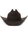 George Strait by Resistol Men's Logan 6X Black Fur Felt Cowboy Hat, Charcoal, hi-res