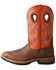 Image #3 - Twisted X Men's Tech X Western Boots - Broad Square Toe, Orange, hi-res