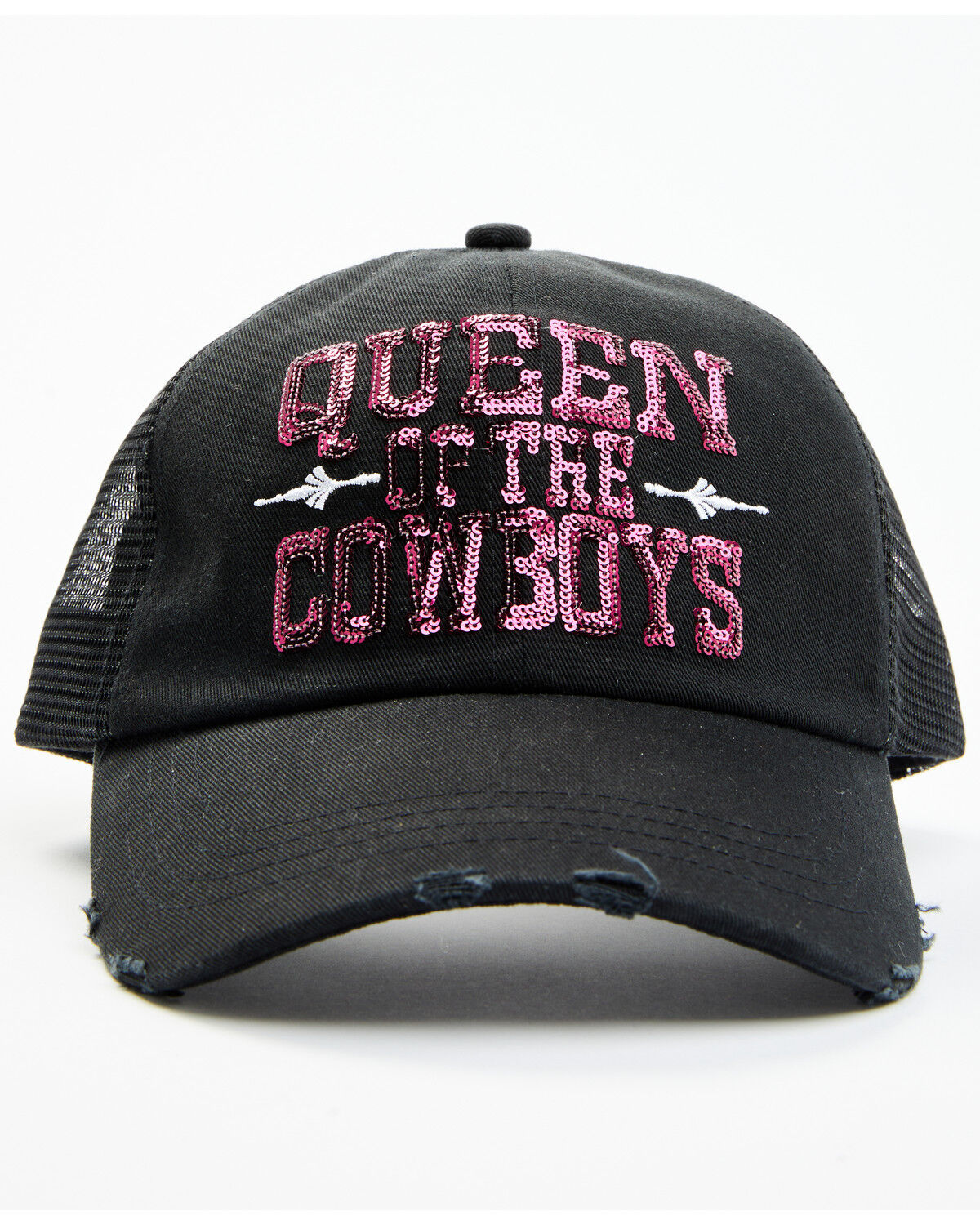 Image #1 - Idyllwind Women's Queen Of The Cowboys Baseball Cap, Black, hi-res