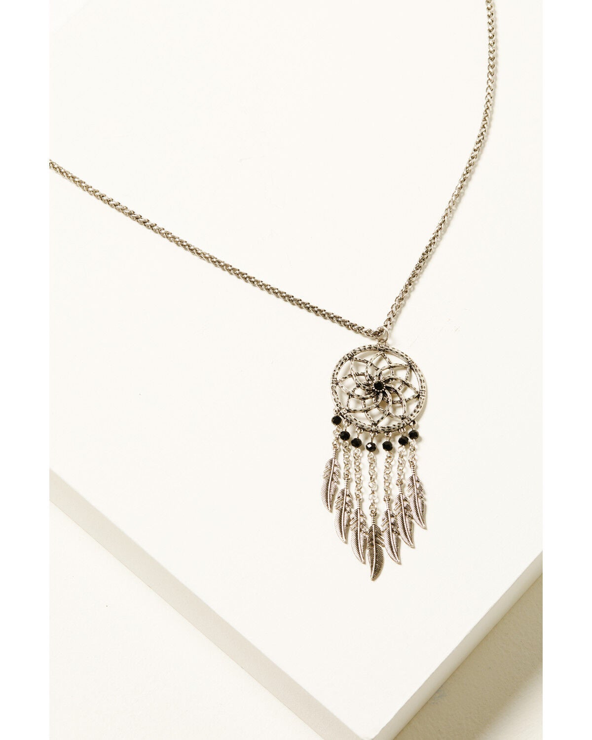 Shyanne Women's Moonrise Canyon Dreamcatcher Necklace, Silver, hi-res