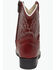 Image #5 - Old West Toddler Girls' Western Boots - Broad Square Toe, Red, hi-res