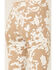 Saints & Hearts Women's Cow Print High Rise Raw Hem Flare Jeans, Taupe, hi-res