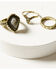 Image #2 - Shyanne Women's Soleil Inlay Teardrop Ring Set - 5 Piece, Gold, hi-res