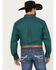 Cinch Men's Medallion Geo Print Long Sleeve Button-Down Western Shirt, Teal, hi-res