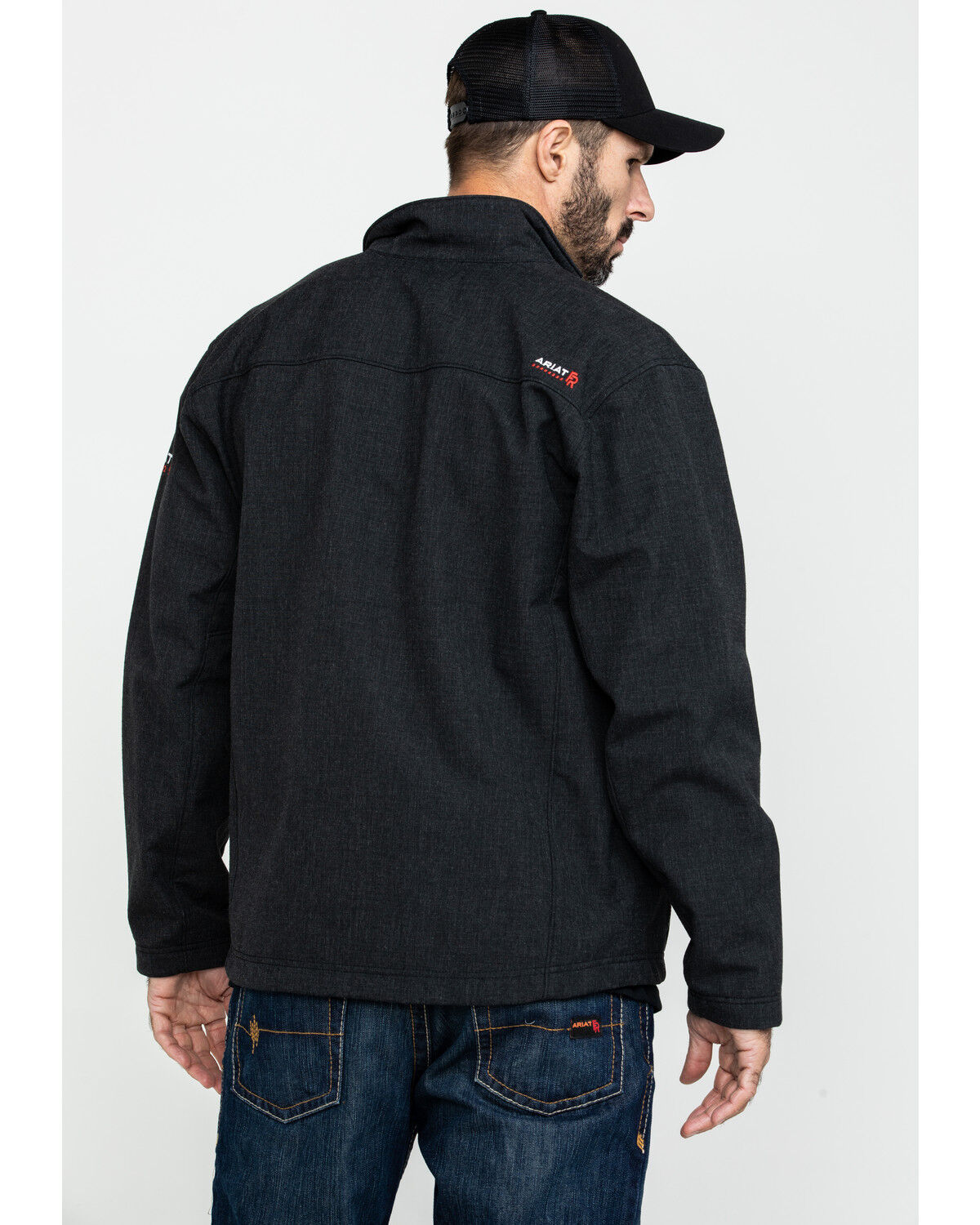 Image #2 - Ariat Men's FR Vernon Jacket - Big, Black, hi-res