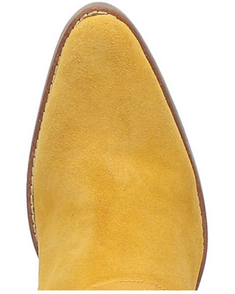 Image #6 - Dingo Women's Suede Bandida Western Booties - Medium Toe , Yellow, hi-res