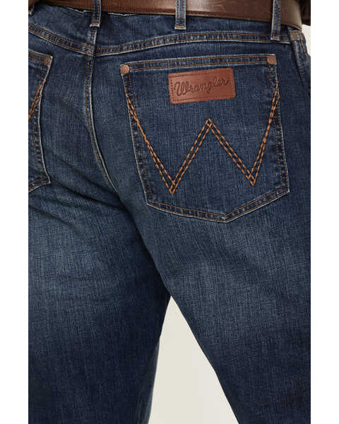 Wrangler Retro Men's No. 88 Dark Wash Slim Straight Stretch Jeans - Long , Dark Wash, hi-res