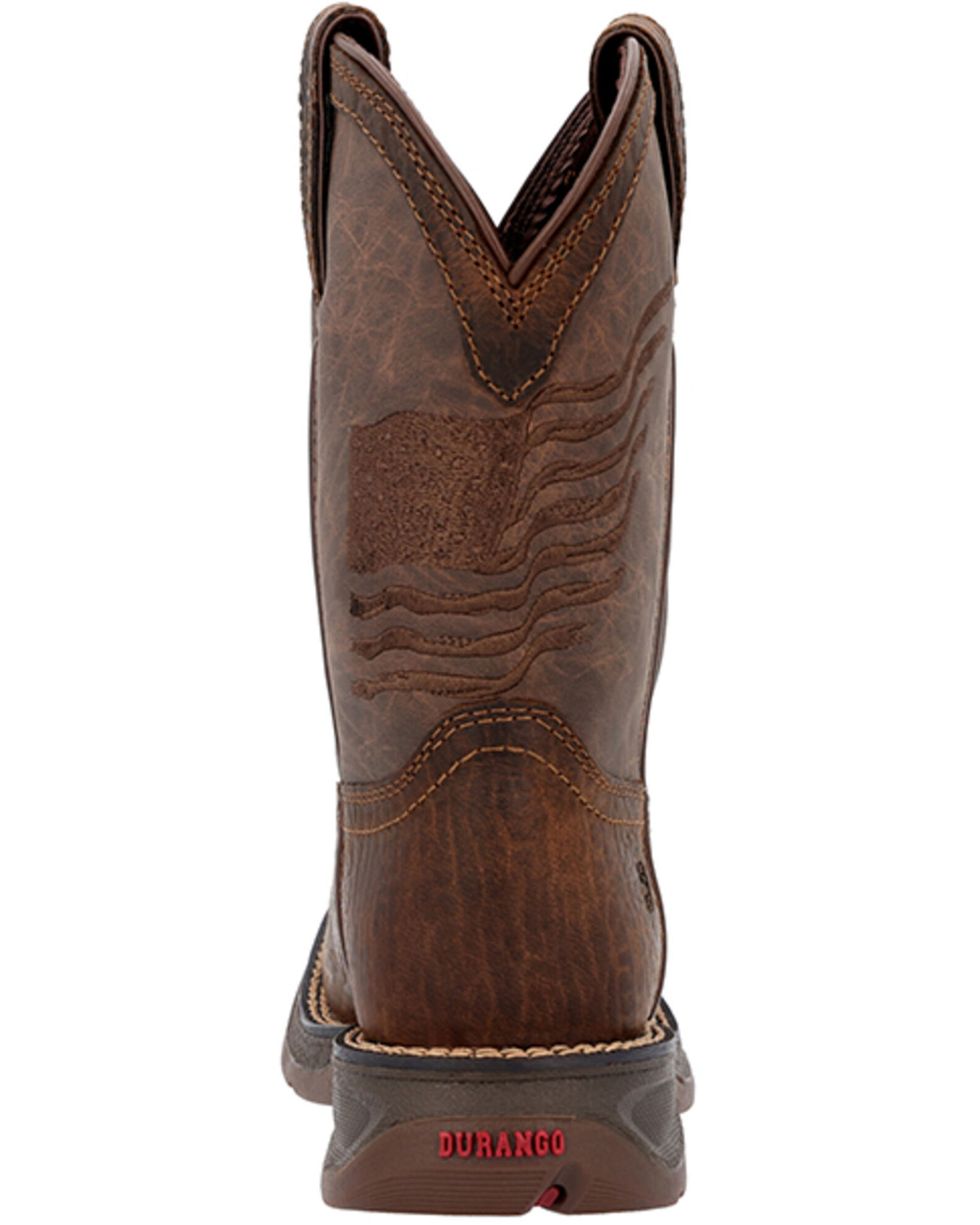 Image #5 - Durango Little Boys' Rebel Western Boots - Broad Square Toe, Brown, hi-res