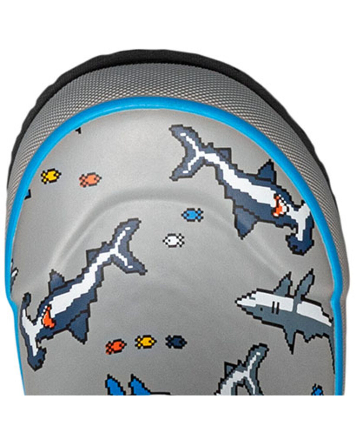 Image #6 - Bogs Boys' Pixel Shark Rainboots, Multi, hi-res