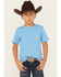 Carhartt Boys' Outfish Short Sleeve T-Shirt, Light Blue, hi-res
