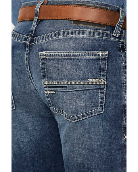 Image #4 - Ariat Men's M5 Walden Martson Medium Wash Straight Jeans, Blue, hi-res