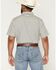 Image #4 - Gibson Trading Co Men's Boxer Geo Print Short Sleeve Button-Down Western Shirt, Cream, hi-res