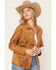 Image #3 - Idyllwind Women's Norton Faux Suede Fringe Shacket, Pecan, hi-res