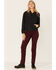 Wrangler Women's Slim Fit Utility Pants, Maroon, hi-res