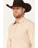 Image #2 - RANK 45® Men's Logo Long Sleeve Button-Down Performance Western Shirt, Tan, hi-res