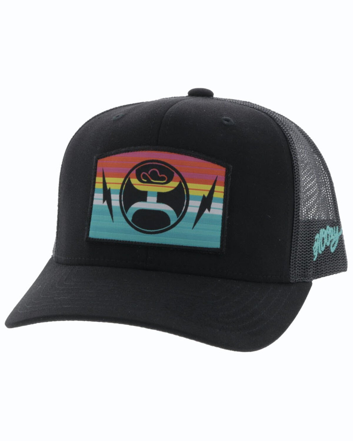 Image #1 - Hooey Men's San Lucas Trucker Cap, Black, hi-res