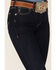 Ariat Women's R.E.A.L. Dark Wash High Rise Selma Stretch Bootcut Jeans, Dark Wash, hi-res